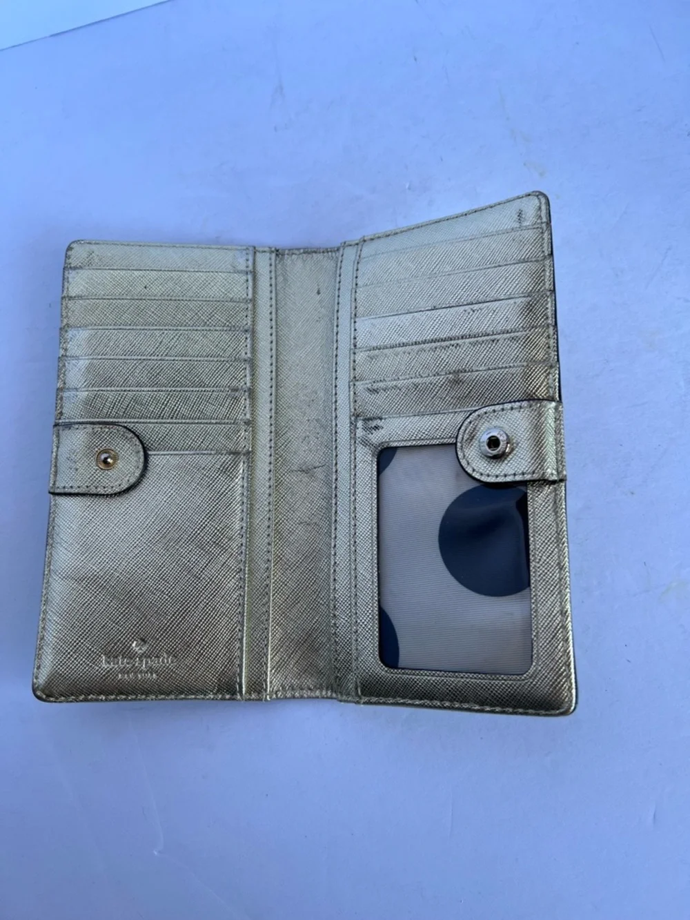 kate spade metallic saffiano